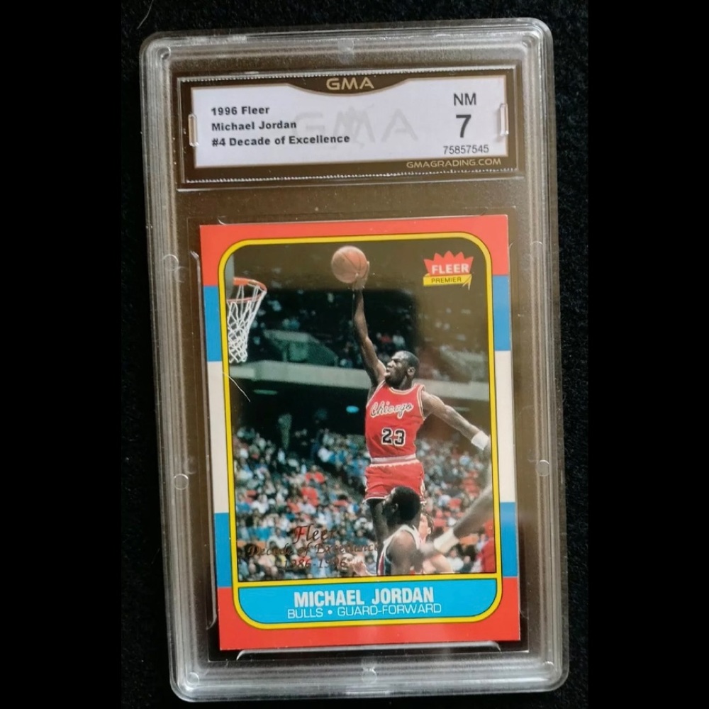 Michael Jordan #4 Decade Of Excellence. Fleer 1996
